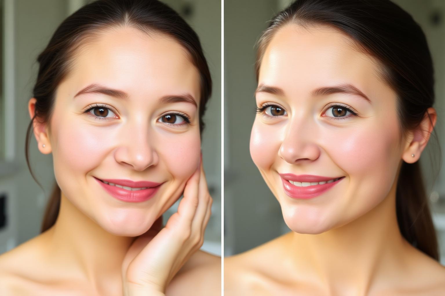 Before and after Skin Renewal Facial